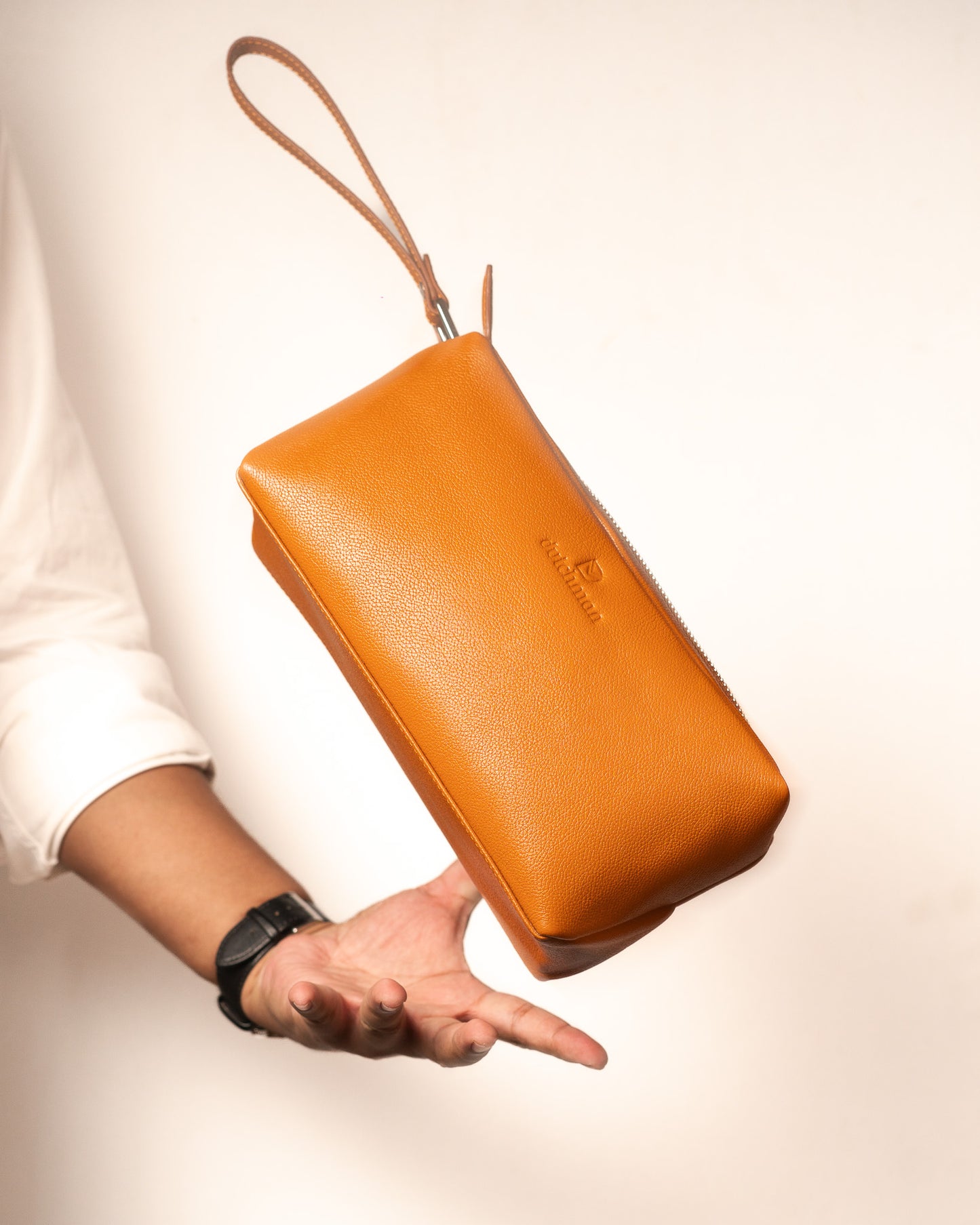The Hatch – Double Compartment Orange Travel Pouch