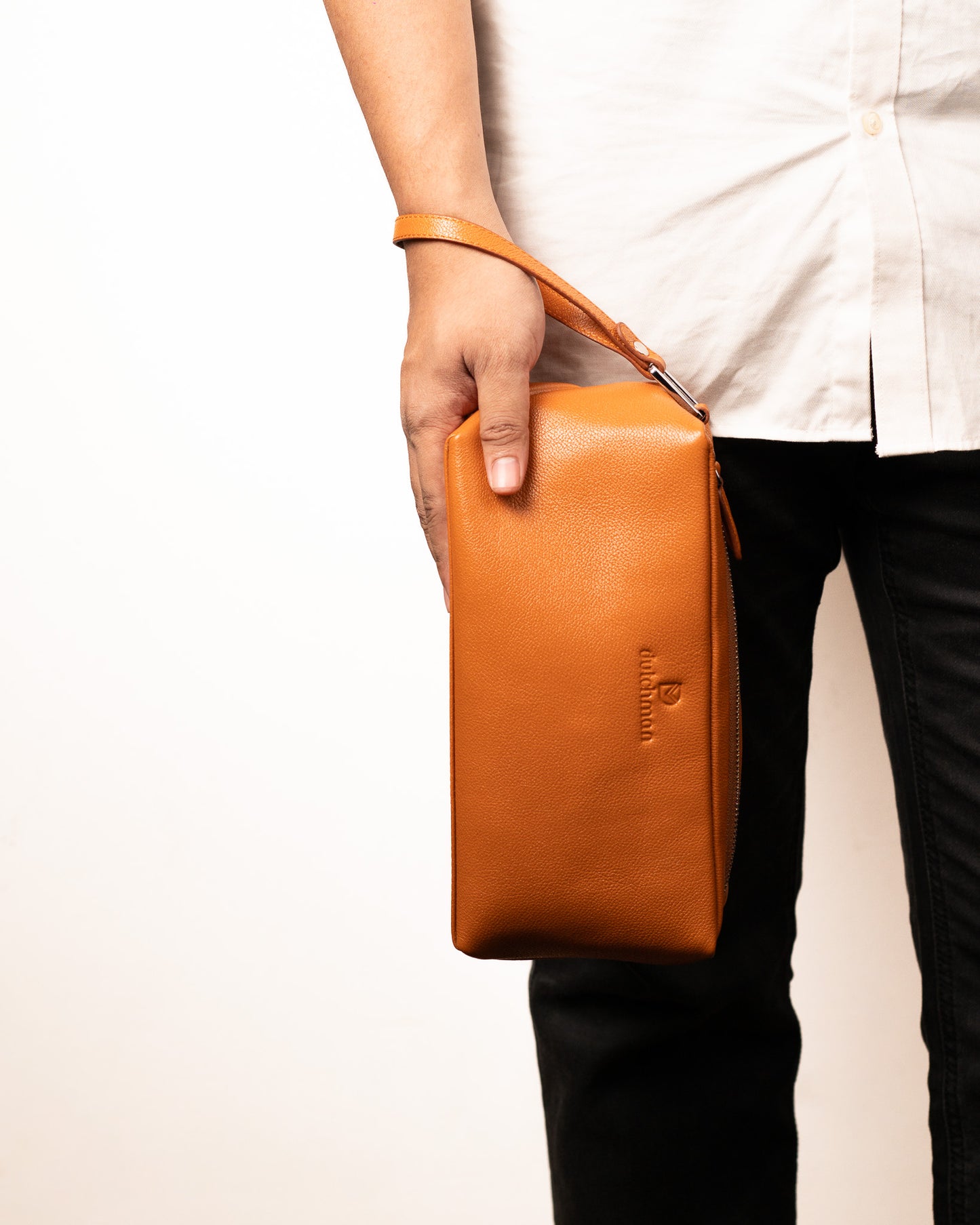The Hatch – Double Compartment Orange Travel Pouch