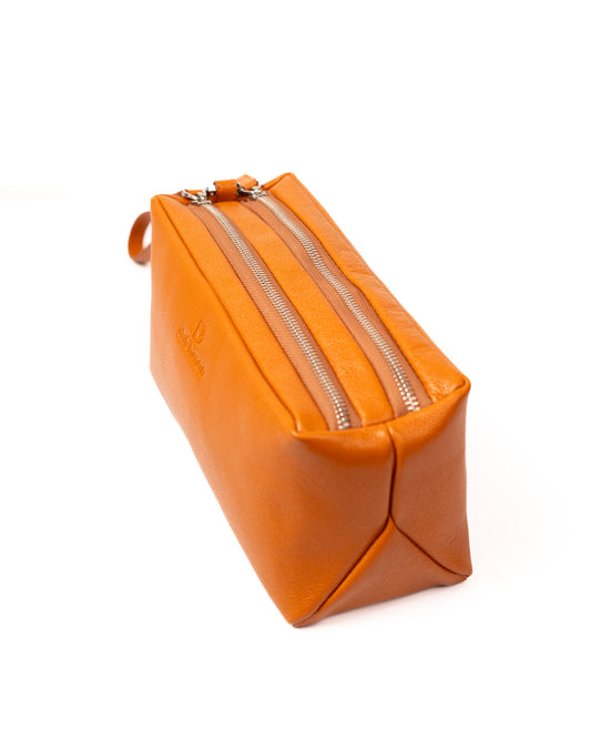 The Hatch – Double Compartment Orange Travel Pouch