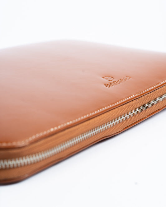 The Stack : Laptop Organizer in Tan by Dutchman