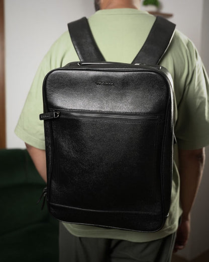 The Catalyst  Backpack - Gun Metal Wtih Nappa Leather